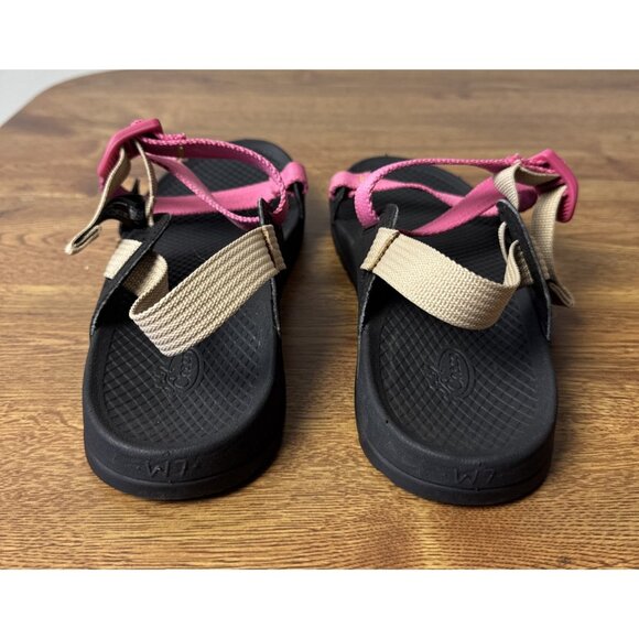CHACO Lowdown Sandals Pink/Beige Womens Size 7 - Picture 5 of 7